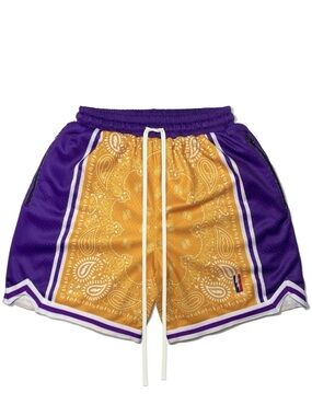 Collect + Select /// Men’s Trillest Swingman Shorts - LA Lakers Inspo - Size L